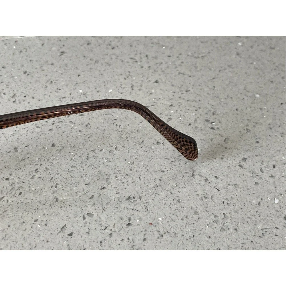 Maryam Zaim Eyeglasses Frames ONLY P07-70 Full Rim Brown Cat Eye